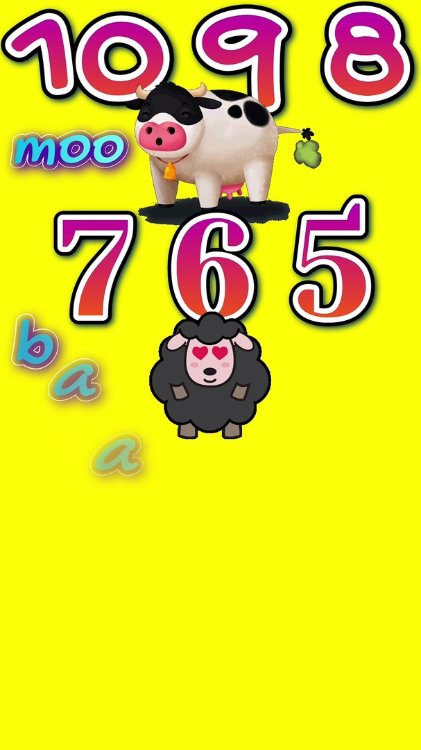 ⁣Reverse Counting Song for Kids | Fun & Simple Learning