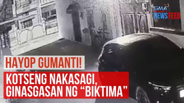 Hayop gumanti! Kotseng nakasagi, ginasgasan ng biktima | GMA Integrated Newsfeed