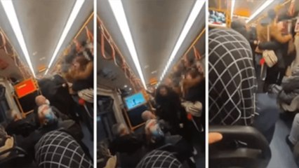 Bursa’da bir kadın metroda birbirine sarılan genç çifti uyarınca tartışma çıktı