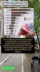 beberapa barang dan jasa yang banyak diminati oleh Gen Z, beserta perkiraan harganya