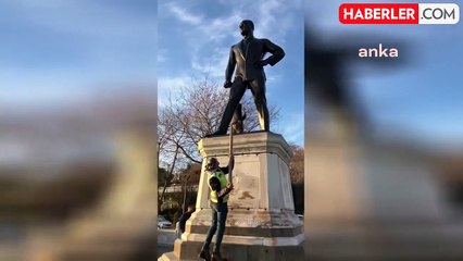 Atatürk Anıtı'na Saldırı: Bir Şahıs Yakalandı