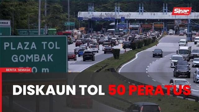 Diskaun tol 50 peratus sempena Tahun Baharu Cina