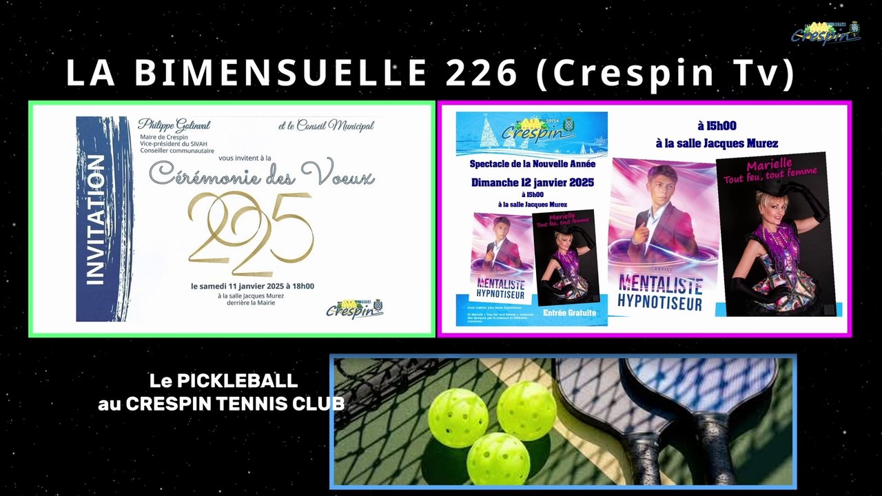 BIM 226 (Voeux Municipalité, Spectacle de Nouvel An...)