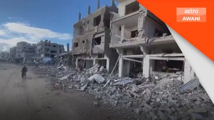 Penduduk Gaza pulang, kediaman musnah, barbau mayat reput