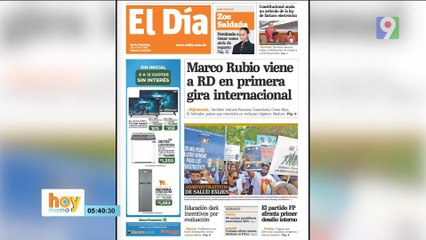Titulares prensa dominicana viernes 24 de enero 2025 | Hoy Mismo