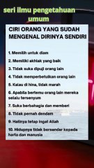 ciri orang yang sudah mengenal dirinya sendiri #mengenaldiri #motivasidiri