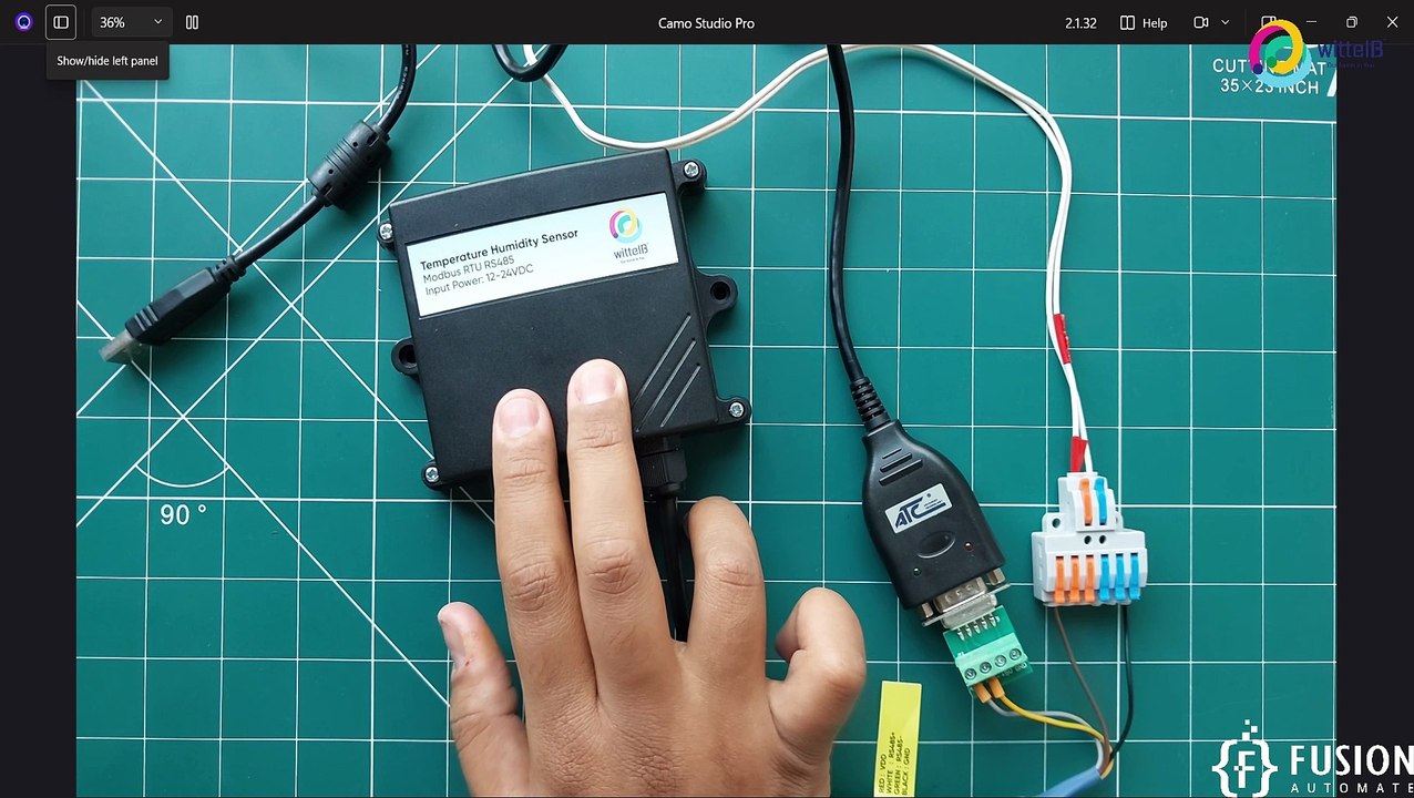 Set up WIN-SN-TnH-M-M Temperature and Humidity Sensor Using ModScan Software | Modbus RS485 |