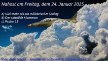 Nahost am Freitag, dem 24. Januar 2025
