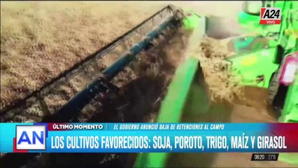 El Gobierno anunció la baja de retenciones al campo