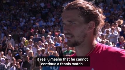 'Don't boo a player when he's injured' - Zverev shows support to Djokovic