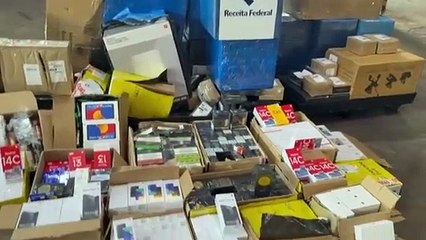 E-commerce: Receita Federal intercepta caminhão carregado eletrônicos do Paraguai