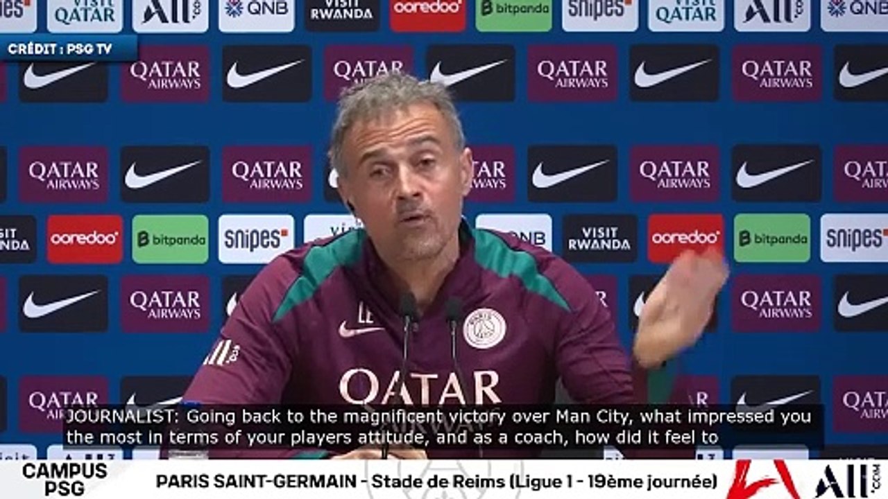 Luis Enrique se livre sur ses émotions après la victoire contre Manchester City