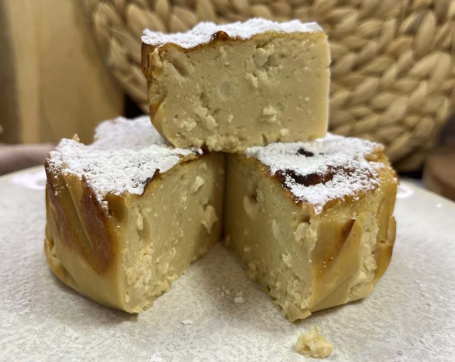 Tarta de queso cottage, yogur y miel - Cocina Fácil