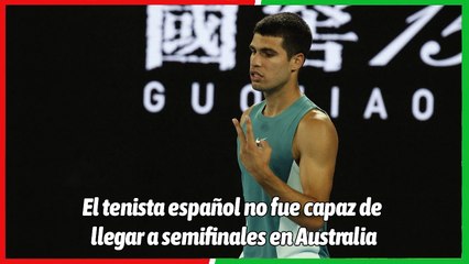 Carlos Alcaraz, señalado