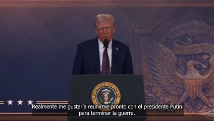 Trump espera verse con Putin y sugiere que la guerra terminaría si baja el precio del petróleo