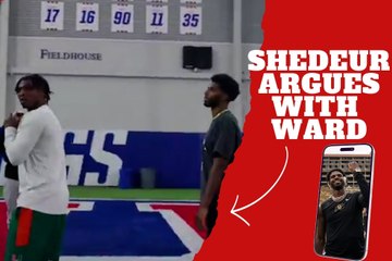 Shedeur Sanders confronts Cam Ward over who’s the more generational quarterback ahead of the NFL Draft