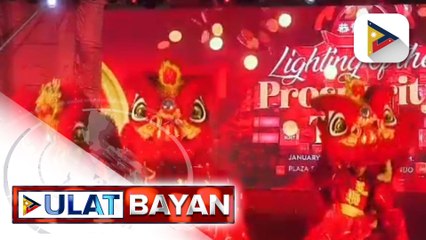Prosperity Tree sa Binondo, Maynila, pormal nang pinailawan bilang pasimula sa pagdiriwang ng Chinese New Year