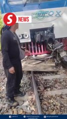 Contract worker injured in railway trolley collision with train in Tenom