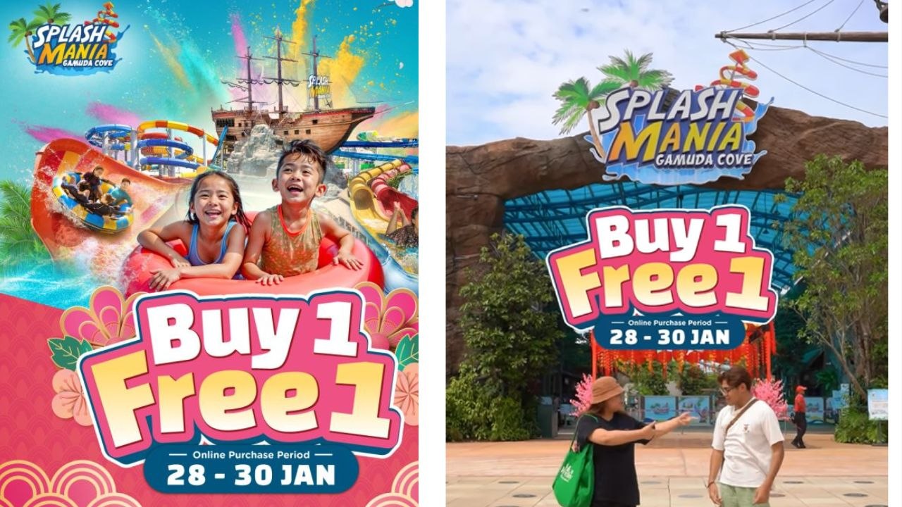 Splash Mania, BUY 1 FREE 1 dari 28-30 Januari ini!