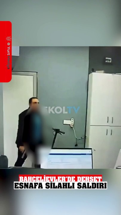 Bahçelievler’de bir saldırgan, girdiği işyerindeki esnafa kurşun yağdırdı. #sondakika #bahcelievler