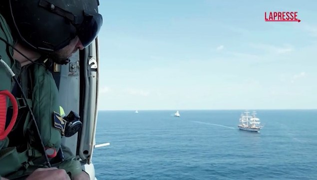 Amerigo Vespucci, il veliero della Marina Militare italiana in navigazione verso Gedda