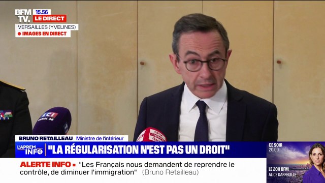 On ne doit pas obtenir des papiers plus facilement en fraudant, qu'obtenir des papiers légalement , souligne Bruno Retailleau
