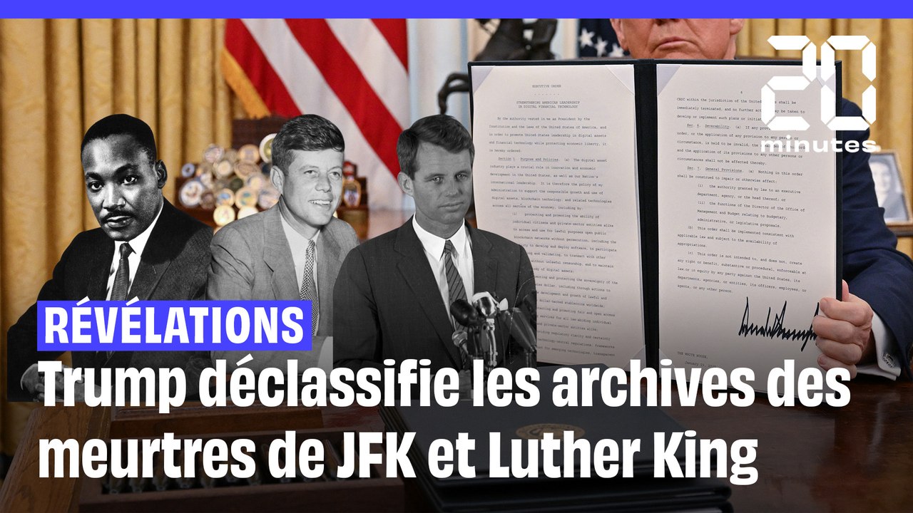 Etats-Unis : Trump signe un décret pour déclassifier les archives des meurtres de JFK et Martin Luther King