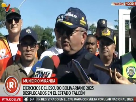 Falcón I Se desplegaron los ejercicios del Escudo Bolivariano 2025 en el mcpio. Miranda