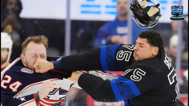 Shocking Moment: Ryan Reaves and Mathieu Oliver in ‘hockey fight of the year’ as NHL rivals swing punches before being dragged apart