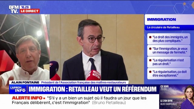 Alain Fontaine (restaurateur): On attend que les gens qui travaillent dans nos établissements puissent renouveler leurs papiers relativement facilement