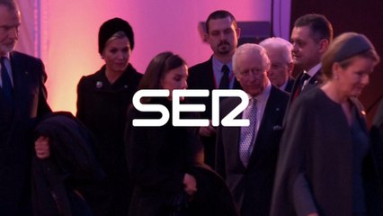 Los reyes Felipe VI y Letizia asisten al acto de 80 aniversario de la liberación de Auschwitz