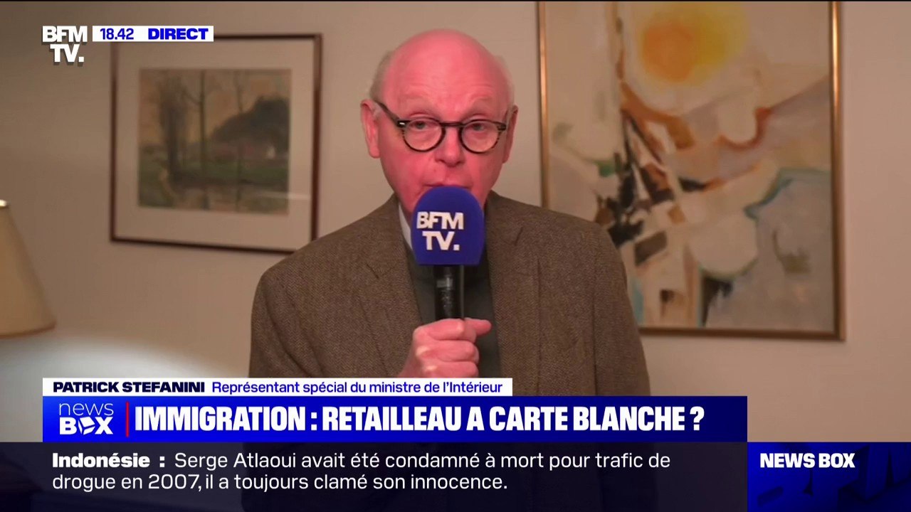 Immigration: "La démarche de Bruno Retailleau n'a rien à voir avec l'idéologie", assure Patrick Stefanini (représentant spécial du ministre de l'Intérieur)