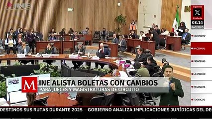 INE alista boletas para elección de jueces y magistrados
