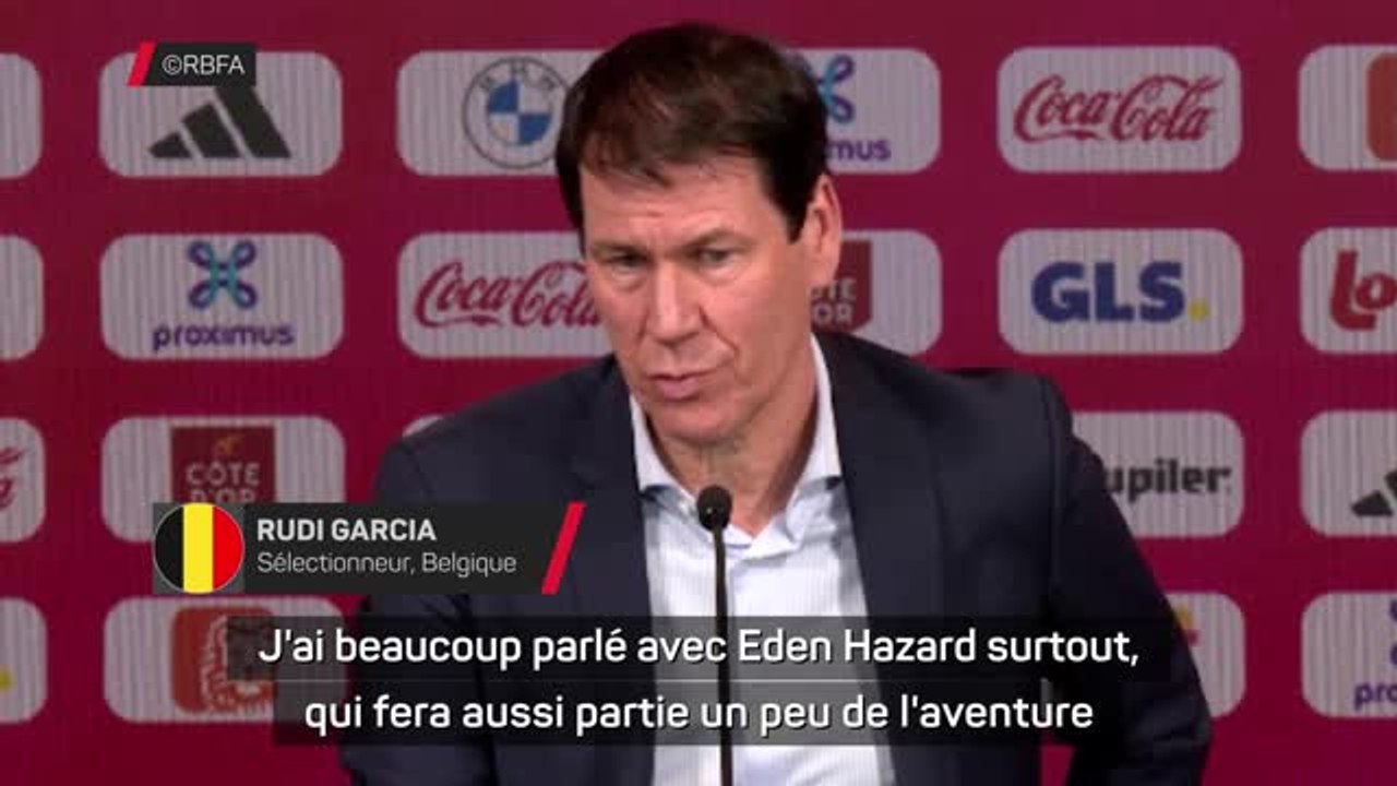 Belgique - Garcia : "J’ai beaucoup parlé avec Eden Hazard, qui fera aussi un peu partie de l’aventure”