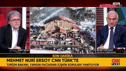 Bakan Ersoy CNN Türk'te açıkladı: Bolu Belediyesi oteli ihbar etmeliydi