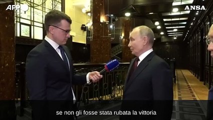 Ucraina, Putin: "Con Trump presidente il conflitto si sarebbe potuto evitare"