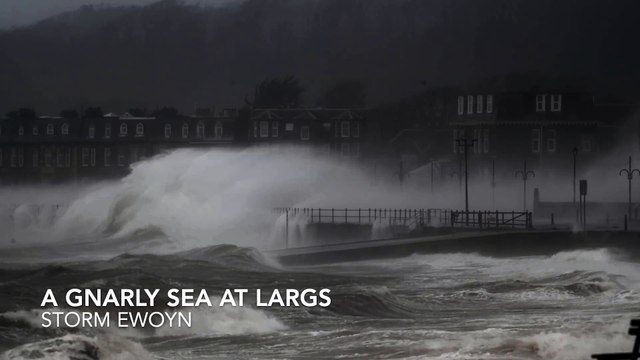 A gnarly sea at Largs during Storm Eowyn