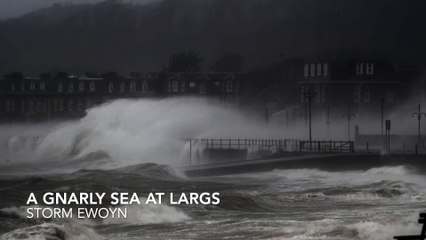 A gnarly sea at Largs during Storm Eowyn