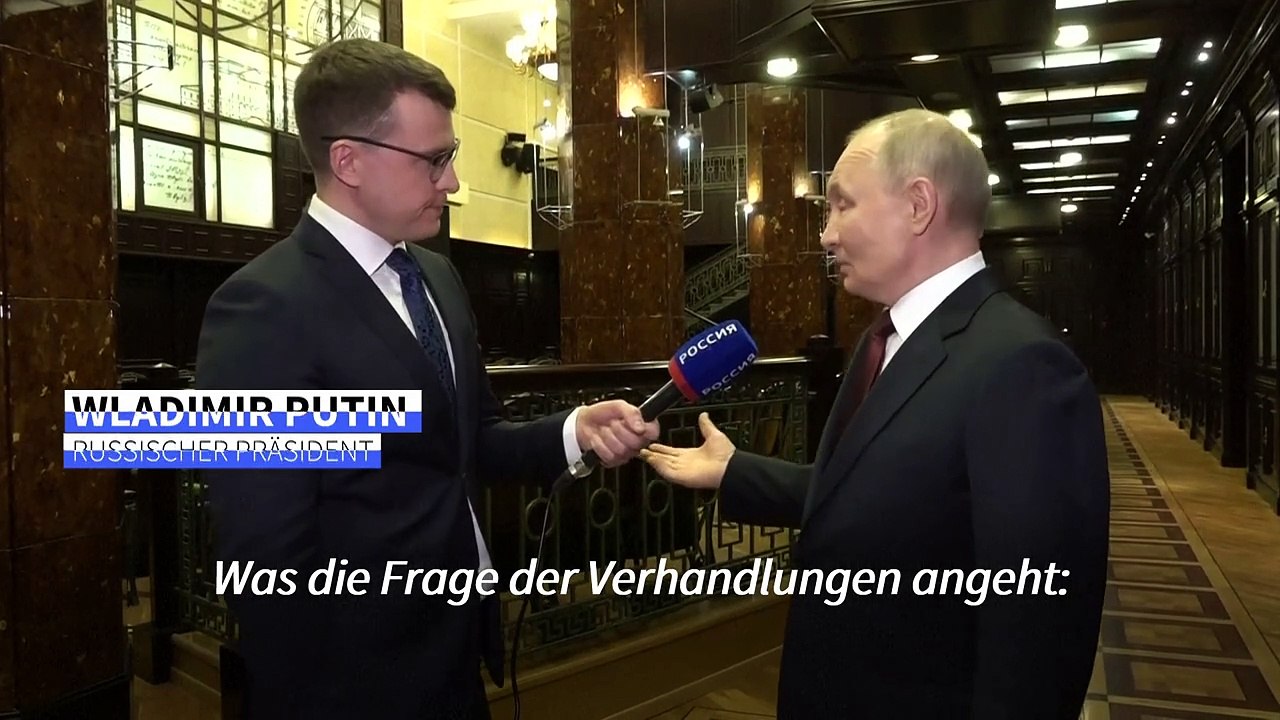 Putin: 'Wir sind bereit zu Verhandlungen'