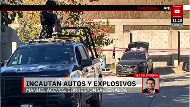 Aseguran vehículo blindado y explosivos improvisados para dron en Culiacán