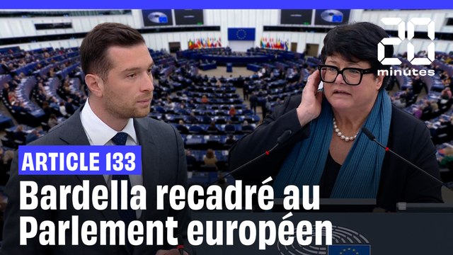 RN : Jordan Bardella recadré au Parlement européen