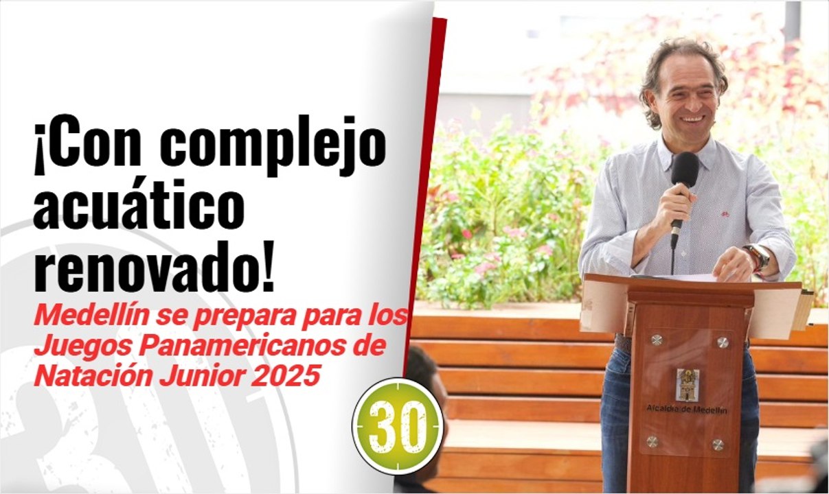 ¡Con complejo acuático renovado! ‍Medellín se prepara para los Juegos Panamericanos Junior 2025 para @Alejandro