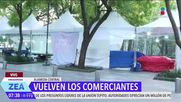 Vendedores ambulantes regresan a la Alameda Central, CDMX