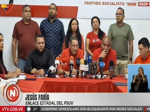 Sucre | Militantes del PSUV y poder popular se movilizan en apoyo al presidente Maduro