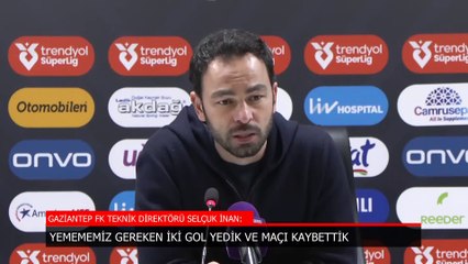 Selçuk İnan: Yemememiz gereken iki gol yedik