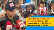 Arturo Zacarías, veracruzano que estuvo más de un año secuestrado en el Mar Rojo se reencuentra con su familia