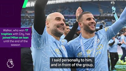 Guardiola pays tribute to Walker following Milan move