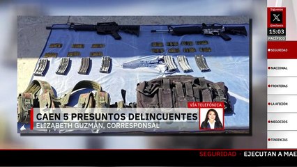 Autoridades de Michoacán detienen a cinco presuntos criminales tras un reporte sobre armas de fuego