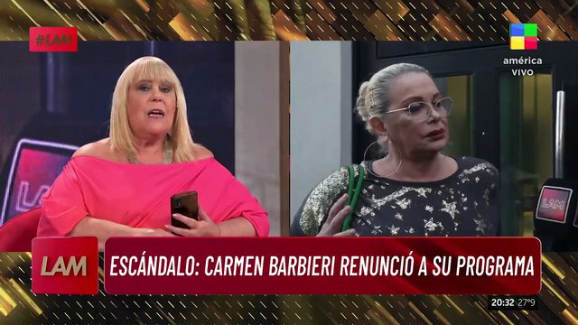 ESCÁNDALO: El ABRUPTO FINAL del programa de CARMEN BARBIERI
