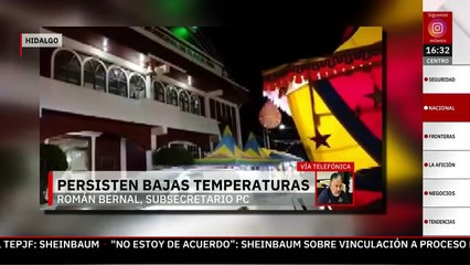 Román Bernal recomienda evitar prender anafres ante bajas temperaturas en Hidalgo
